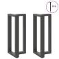 Preview: Bartischbeine T-Form 2 Stk. Anthrazit 50x35x(90-91) cm Stahl