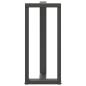 Preview: Bartischbeine T-Form 2 Stk. Anthrazit 50x35x(90-91) cm Stahl
