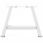 Preview: Couchtischbeine A-Form 2 Stk. Weiß 30x(30-31) cm Stahl