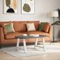 Preview: Couchtischbeine A-Form 2 Stk. Weiß 60x(42-43) cm Stahl