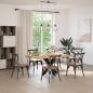 Preview: Esstischbein in Spinnenform Schwarz 85x85x(72-73) cm Stahl