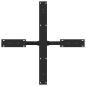 Preview: Esstischbein in Spinnenform Schwarz 85x85x(72-73) cm Stahl