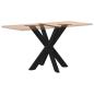 Preview: Esstischbein in Spinnenform Schwarz 85x85x(72-73) cm Stahl