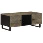 Preview: ARDEBO.de - Couchtisch Schwarz 100x54x40 cm Massivholz Mango