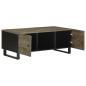 Preview: Couchtisch Schwarz 100x54x40 cm Massivholz Mango