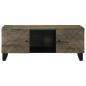 Preview: Couchtisch Schwarz 100x54x40 cm Massivholz Mango