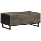 Preview: Couchtisch Schwarz 100x54x40 cm Massivholz Mango