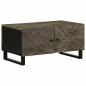 Preview: ARDEBO.de - Couchtisch Schwarz 80x50x40 cm Massivholz Mango