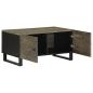 Preview: Couchtisch Schwarz 80x50x40 cm Massivholz Mango
