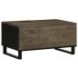 Preview: Couchtisch Schwarz 80x50x40 cm Massivholz Mango