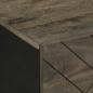 Preview: Couchtisch Schwarz 80x50x40 cm Massivholz Mango