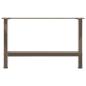 Preview: Couchtischbeine Naturstahl 2 Stk. 70x(42-43) cm Stahl
