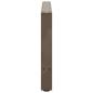 Preview: Couchtischbeine Naturstahl 2 Stk. 70x(42-43) cm Stahl
