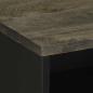 Preview: Nachttisch Schwarz 50x33x62 cm Massivholz Mango