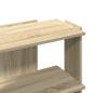 Preview: Bücherregal 3 Böden Sonoma-Eiche 60x30x60 cm Holzwerkstoff