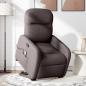 Preview: Massagesessel mit Aufstehhilfe Dunkelbraun Stoff