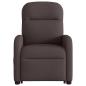 Preview: Massagesessel mit Aufstehhilfe Dunkelbraun Stoff