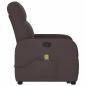 Preview: Massagesessel mit Aufstehhilfe Dunkelbraun Stoff