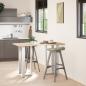 Preview: Bartischbeine T-Form 2 Stk. Weiß 40x35x(90-91) cm Stahl