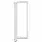 Preview: Bartischbeine T-Form 2 Stk. Weiß 40x35x(90-91) cm Stahl