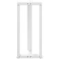 Preview: Bartischbeine T-Form 2 Stk. Weiß 40x35x(90-91) cm Stahl