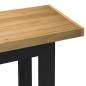 Preview: Schreibtisch NOAIN U-Form-Beine 120x50x75 cm Massivholz Kiefer