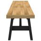 Preview: Esszimmerbank NOAIN A-Form-Beine 180x40x45 cm Massivholz Kiefer