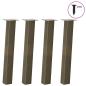 Preview: Konsolentischbeine 4 Stk. Naturstahl 72 cm Stahl