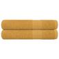 Preview: Saunatücher FROGN 2 Stk. Gold 80x200 cm 360 g/m²