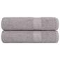 Preview: ARDEBO.de - Badetücher FROGN 2 Stk. Grau 100x150 cm 360 g/m²