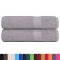 Preview: Badetücher FROGN 2 Stk. Grau 100x150 cm 360 g/m²