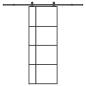 Preview: Schiebetür mit Beschlag 76x205 cm ESG-Glas & Aluminium