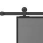 Preview: Schiebetür mit Beschlag 76x205 cm Hartglas & Aluminium
