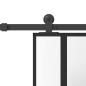 Preview: Schiebetür mit Beschlag 76x205 cm Hartglas & Aluminium