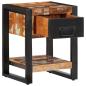 Preview: Nachttisch Mehrfarbig 35x34x45 cm Altholz Massiv