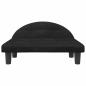 Preview: Hundebett Schwarz 70x52x30 cm Samt