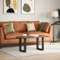 Preview: Couchtischbeine U-Form 2 Stk. Schwarz 28x(42-43) cm Stahl