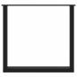 Preview: Esstischbeine U-Form 2 Stk. Schwarz 80x(72-73) cm Stahl