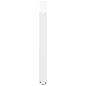 Preview: Esstischbeine U-Form 2 Stk. Weiß 100x(72-73) cm Stahl