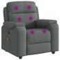 Preview: Massagesessel Dunkelgrau Stoff