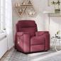 Preview: ARDEBO.de - Massagesessel Weinrot Stoff