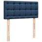 Preview: Ottoman-Bett mit Matratze Blau 80x200 cm Stoff