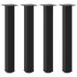 Preview: Konsolentischbeine 4 Stk. Schwarz 72-74 cm Stahl