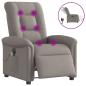 Preview: ARDEBO.de - Massagesessel Elektrisch Taupe Stoff