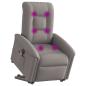 Preview: Elektrischer Massagesessel mit Aufstehhilfe Taupe Stoff