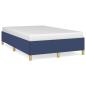 Preview: Bettgestell ohne Matratze Blau 120x190 cm Stoff