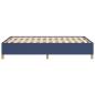 Preview: Bettgestell ohne Matratze Blau 120x190 cm Stoff