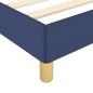 Preview: Bettgestell ohne Matratze Blau 120x190 cm Stoff
