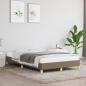 Preview: ARDEBO.de - Bettgestell ohne Matratze Taupe 120x190 cm Stoff