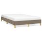 Preview: Bettgestell ohne Matratze Taupe 120x190 cm Stoff